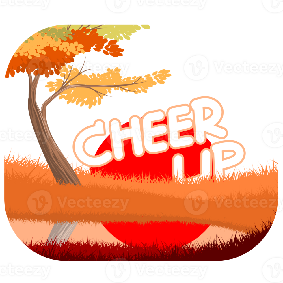 Cheer up and nature scene 27378848 PNG