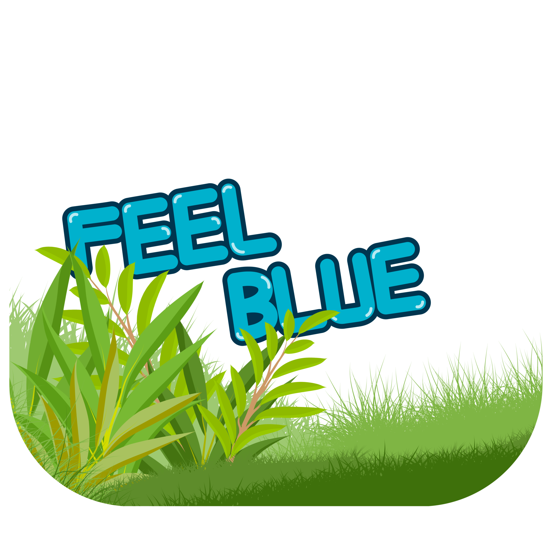Feel blue with nature scene 27378879 PNG