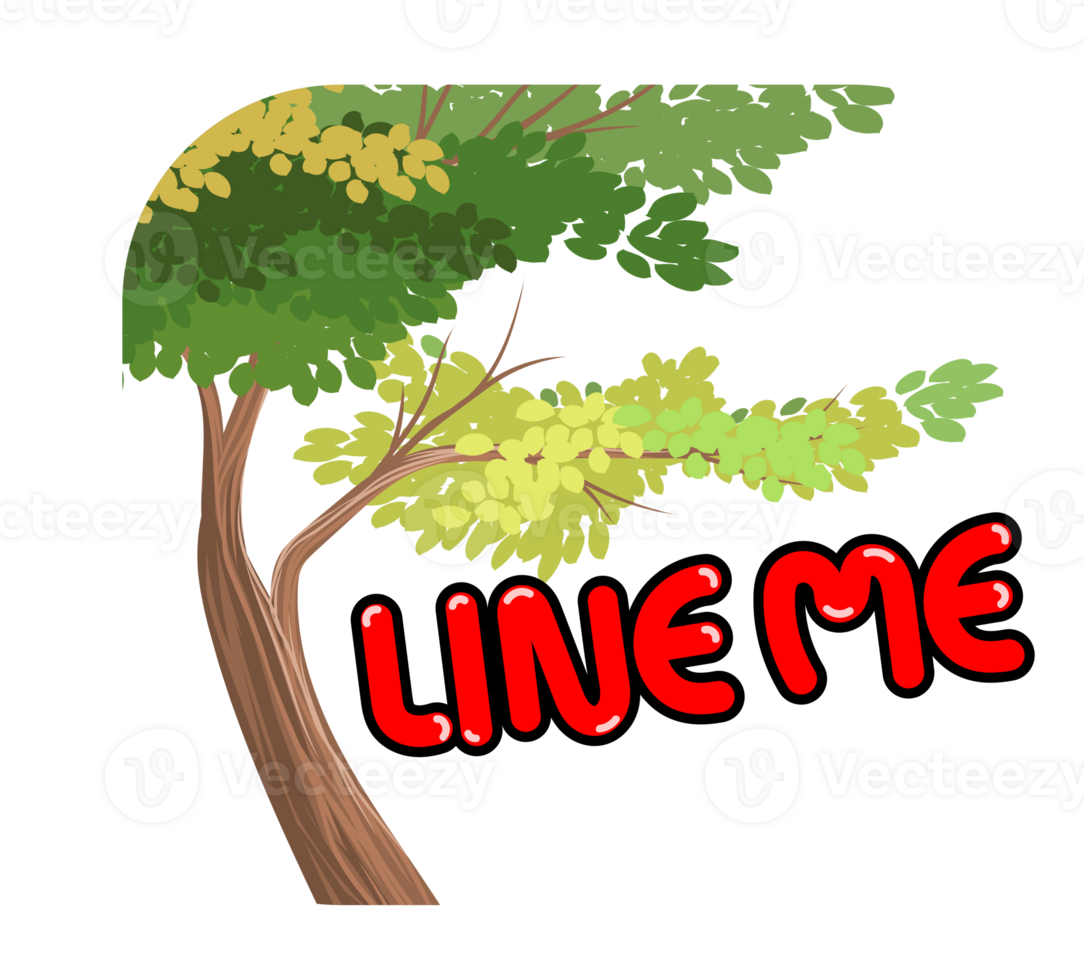 Line me nature and tree png