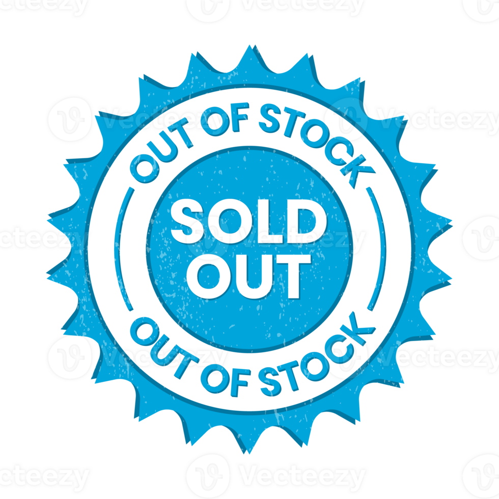 Out Of Stock Logo, Sold Out Badge, Sold Out Stamp, Out Of Stock Sign Products And Items, Retro Vintage, Limited Items Available, Alost Finished Products With Grunge Texture png
