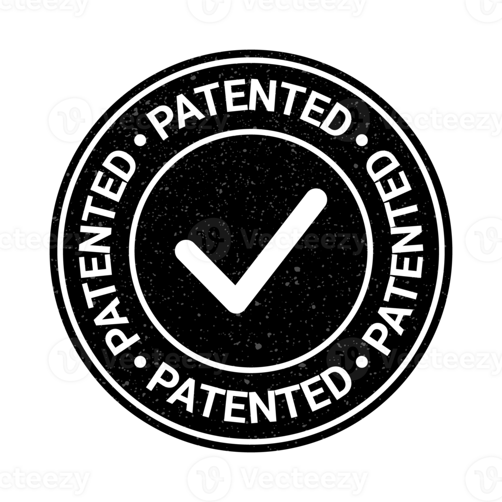 patenterad stämpel, patenterad bricka, sudd stämpel, patent godkänd märka, auktoriserad ikon, logotyp, retro, årgång, patent applicerad ikon png