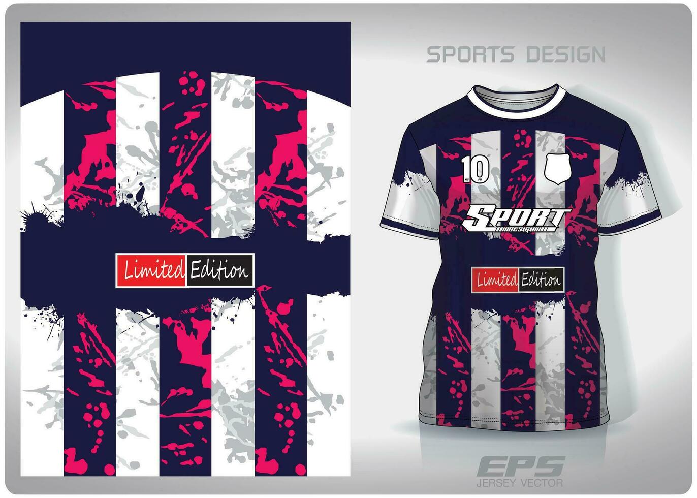 Vector sports shirt background image.White label in long purple stripes pattern design, illustration, textile background for sports t-shirt, football jersey shirt