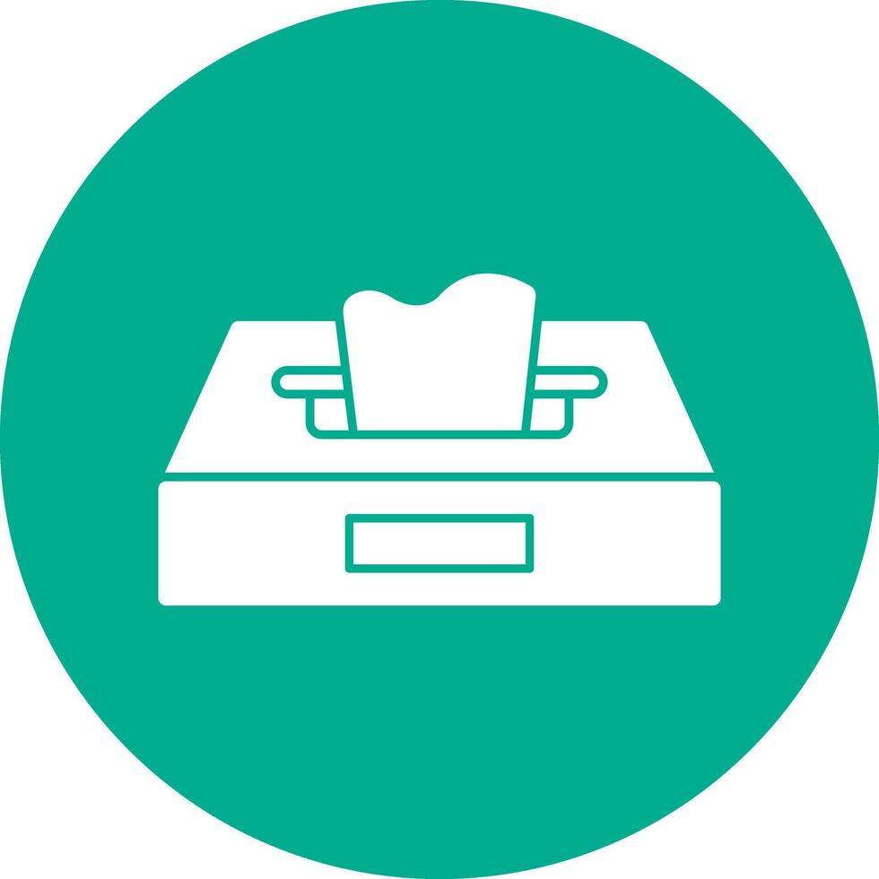 Tissue Box Vector Icon Design