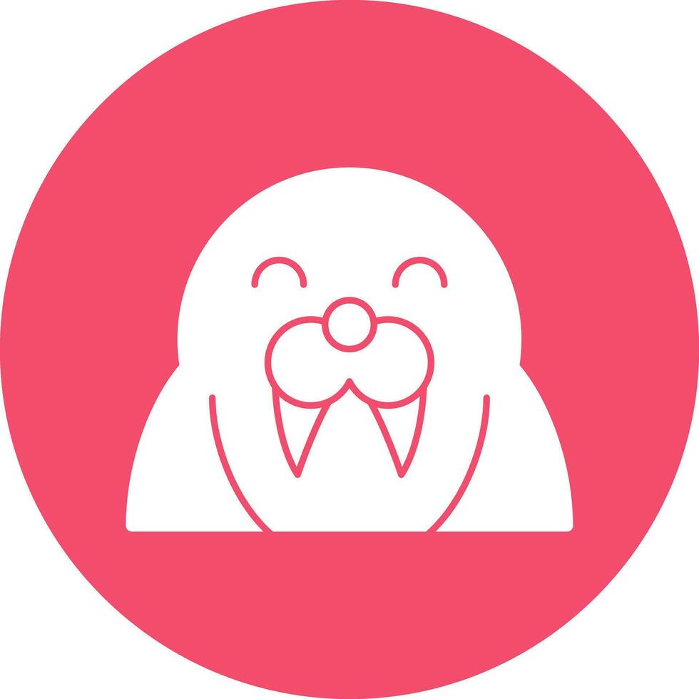 Walrus Vector Icon Design