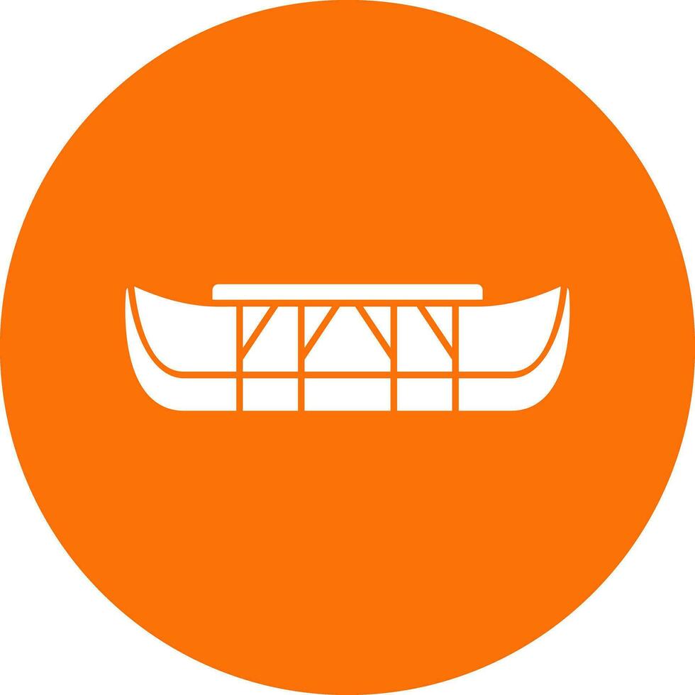 Eskimo kayak Vector Icon Design