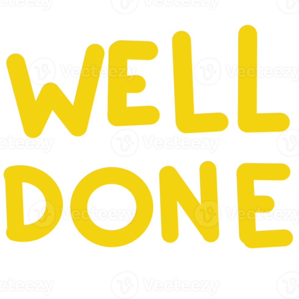 Well done job 27379515 PNG