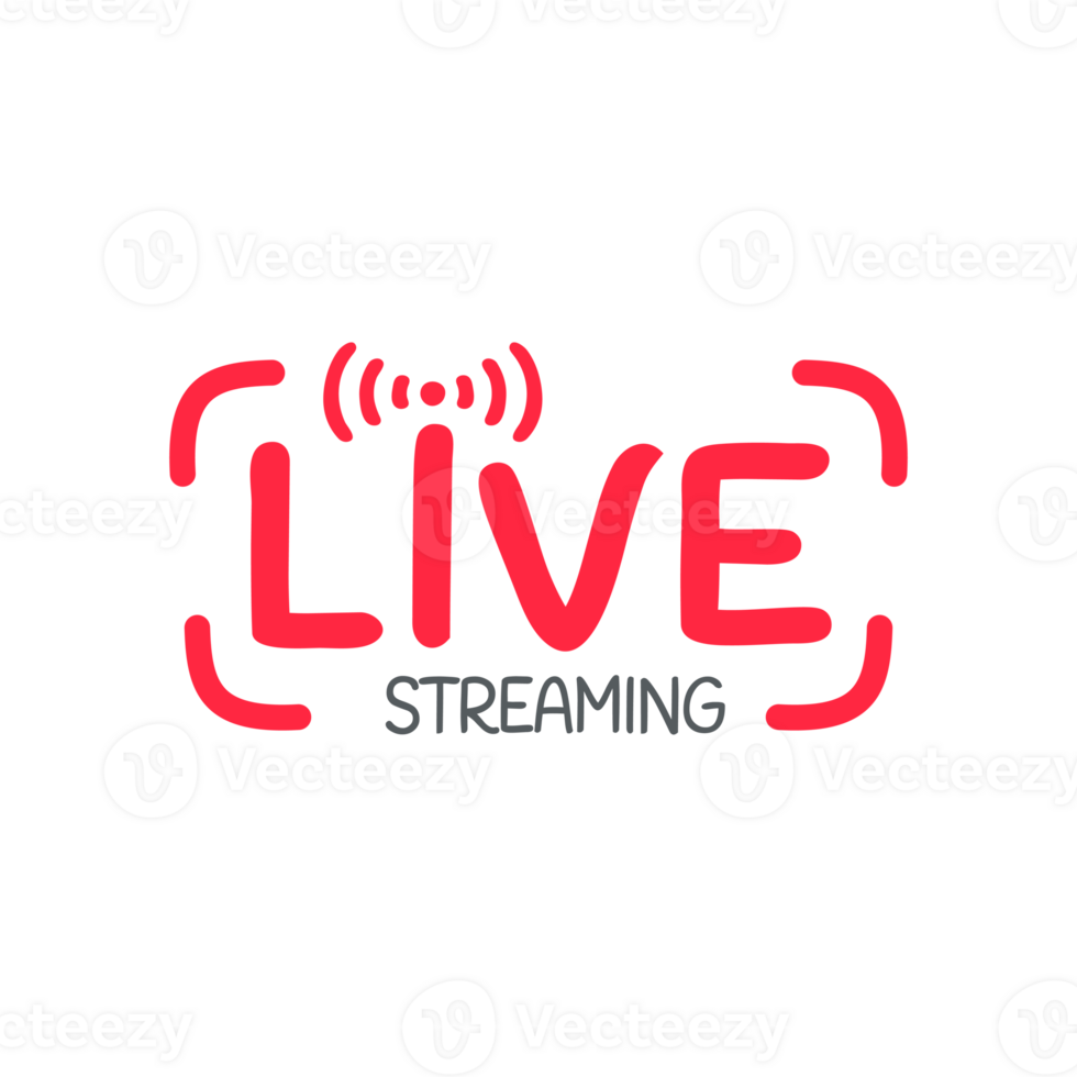 social media live broadcast icon streaming video online meeting png