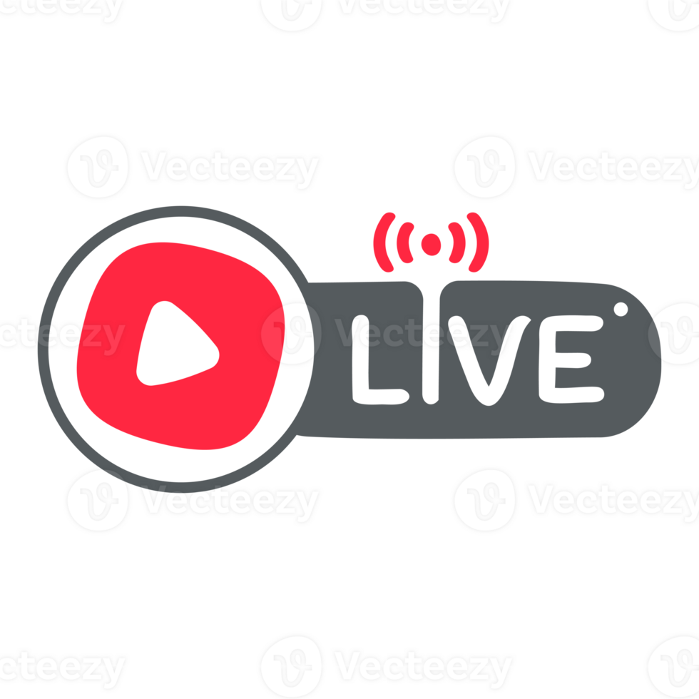 social media live broadcast icon streaming video online meeting png