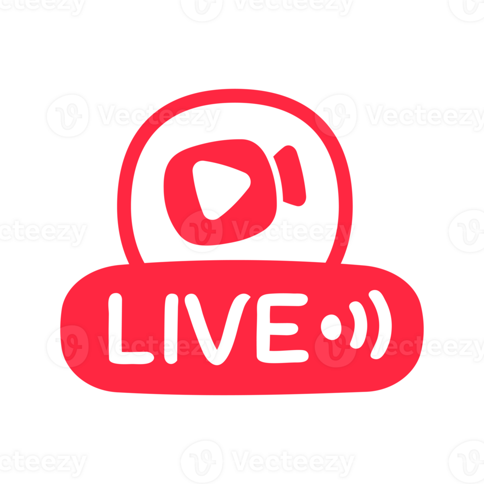 social media live broadcast icon streaming video online meeting png