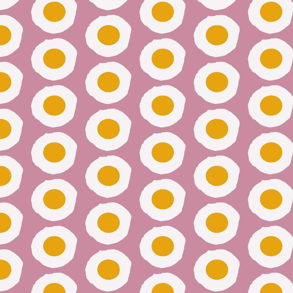 fried egg fabric pattern book gift wrapping paper seamless fabric pattern vector