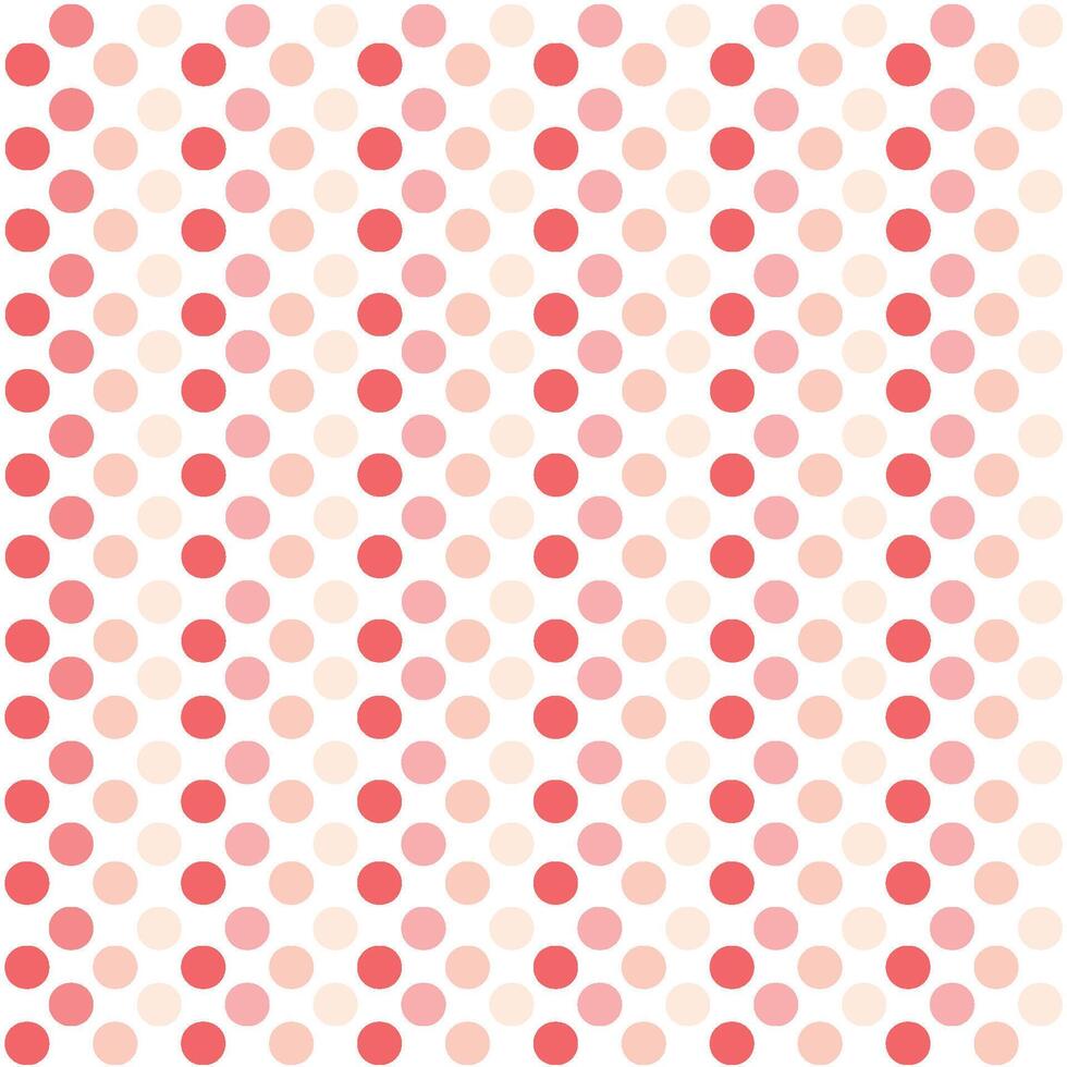 Simply seamless polka dots pattern isolated on white background. vector