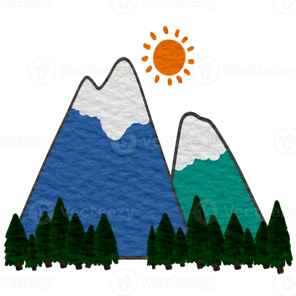 landscape with mountains png