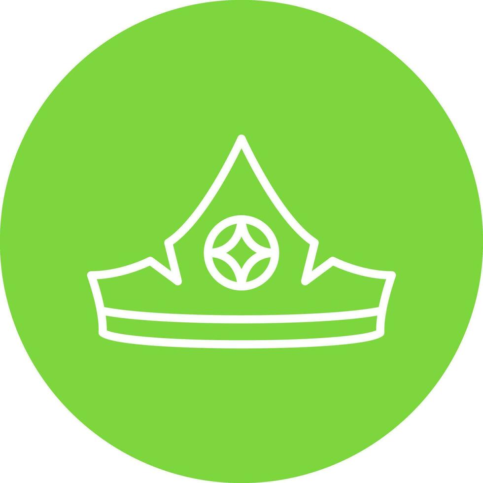 Aurora crown Vector Icon Design