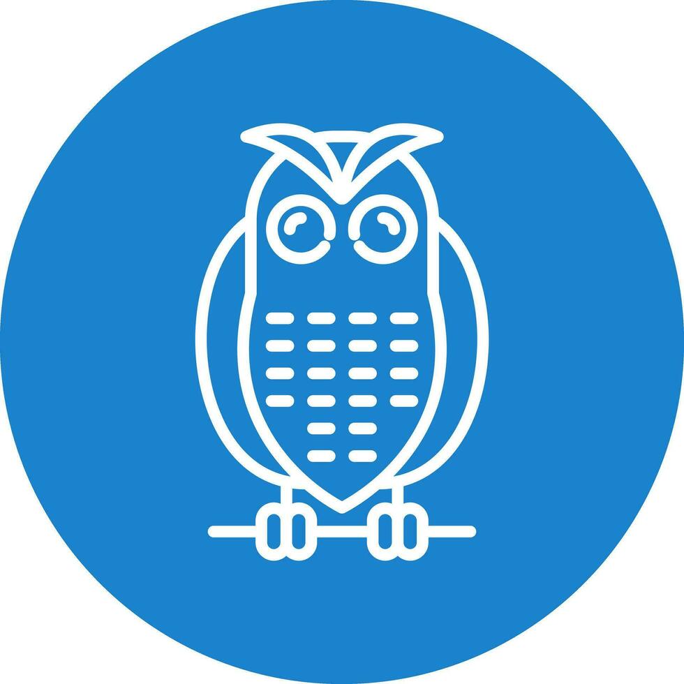 Snowy owl Vector Icon Design
