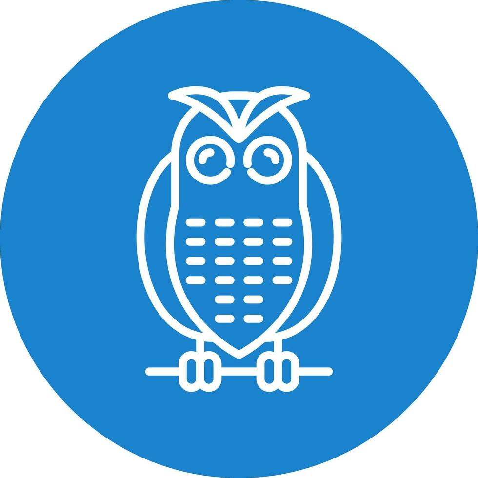 Snowy owl Vector Icon Design