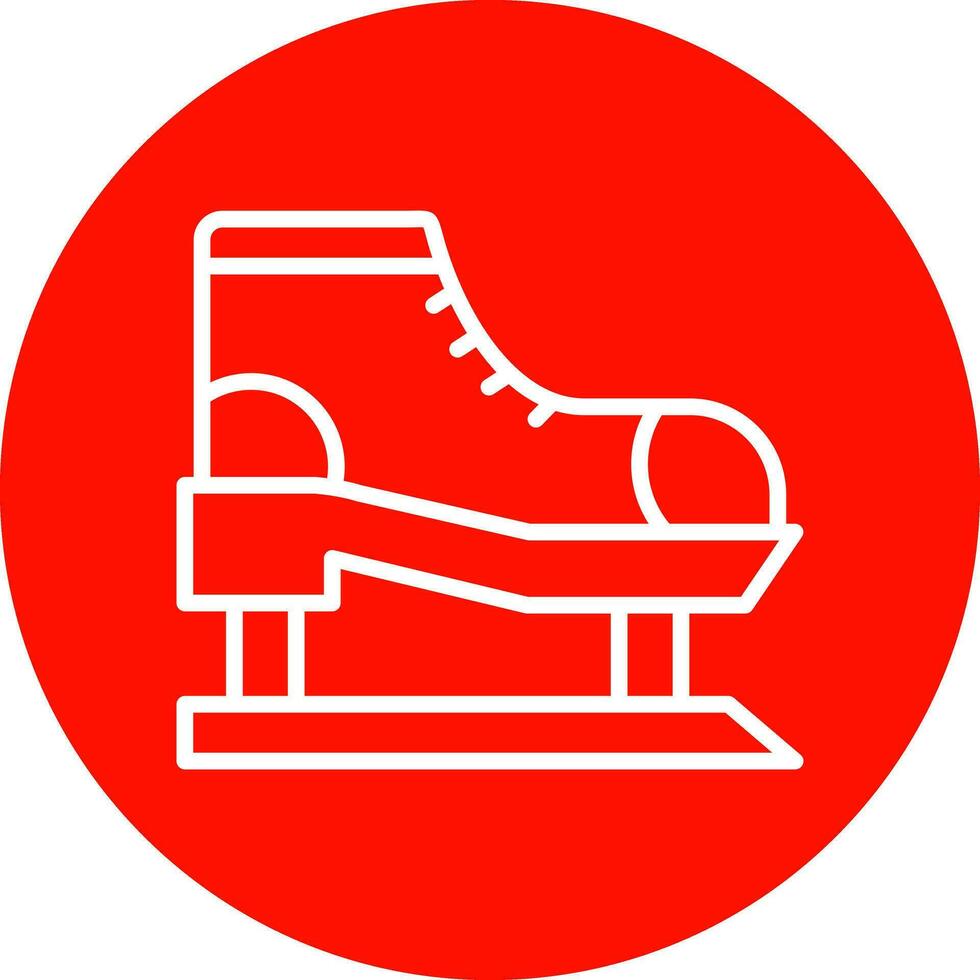 Ice skate Vector Icon Design