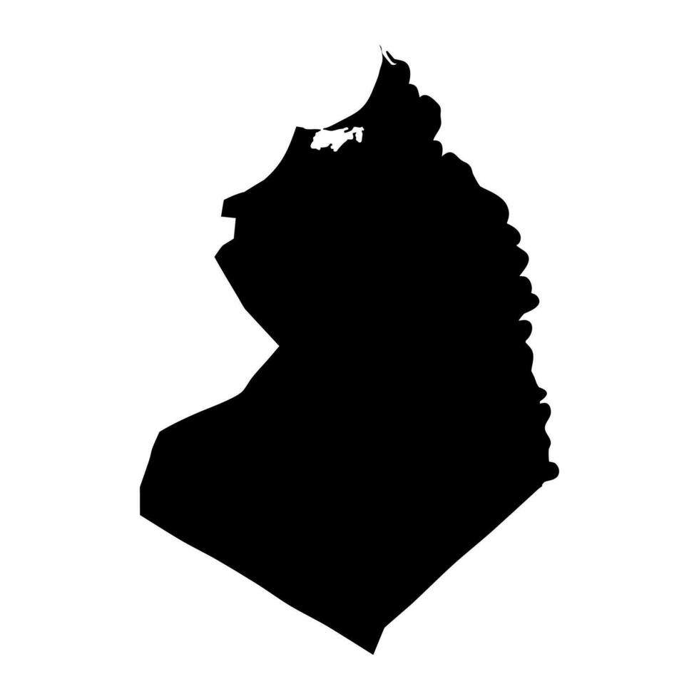 beheira gobernación mapa, administrativo división de Egipto. vector ilustración.