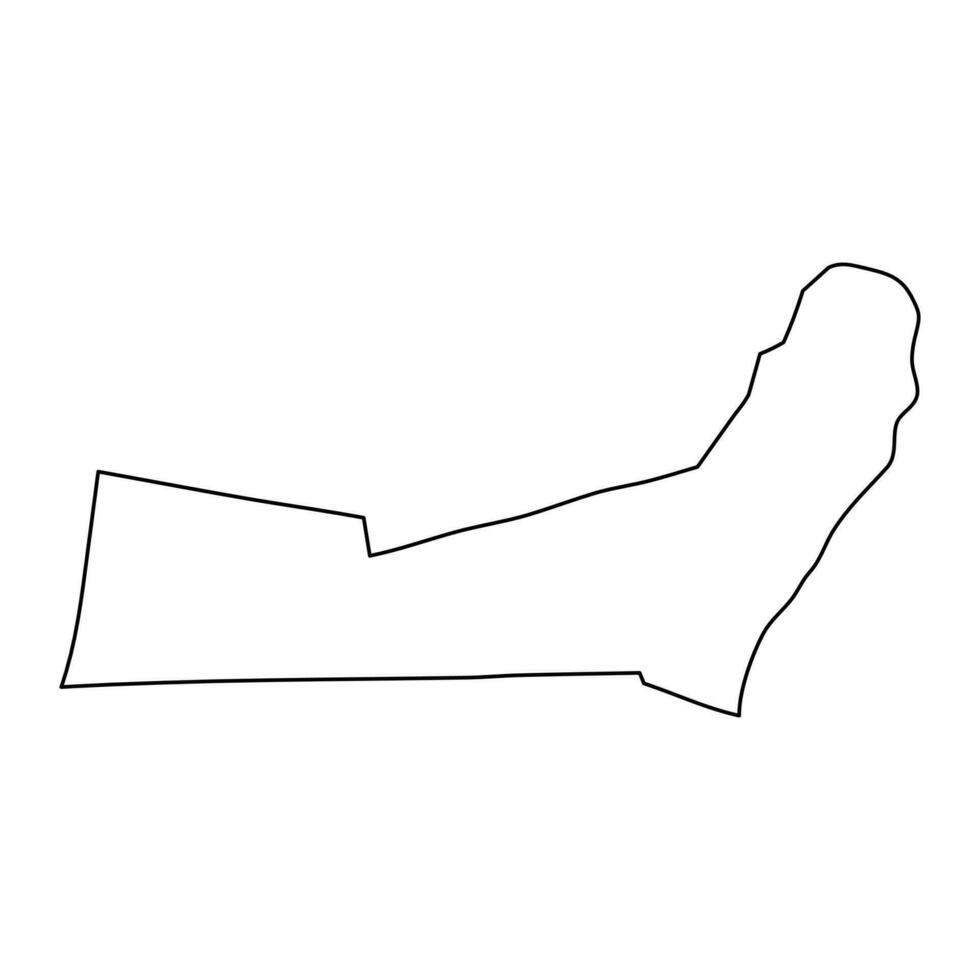 Beni Suef Governorate map, administrative division of Egypt. Vector illustration.