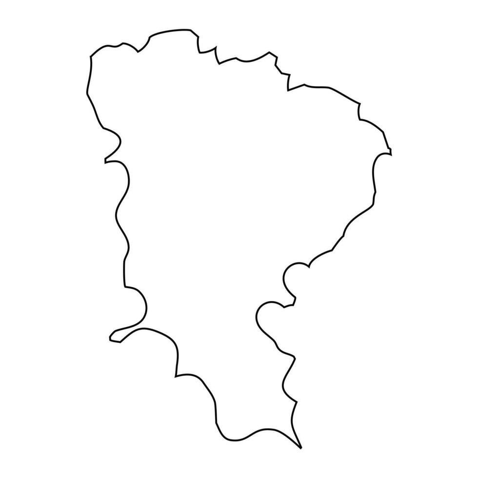 Monufia Governorate map, administrative division of Egypt. Vector illustration.