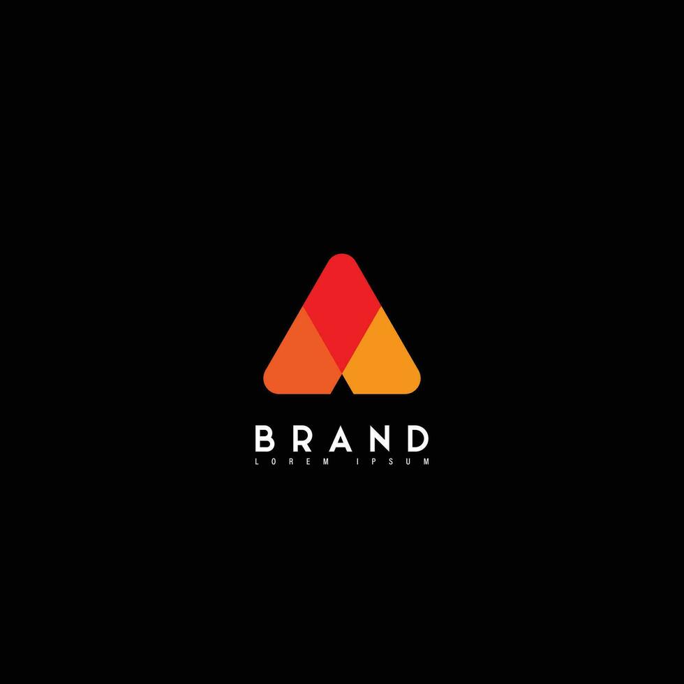 triangle logo brand vector