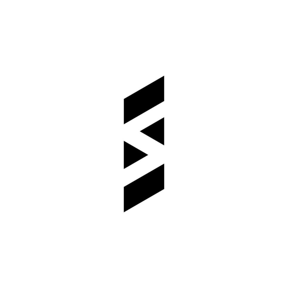 Letter Sn simple line shape negative space modern unique monogram logo design. S logo. N logo vector