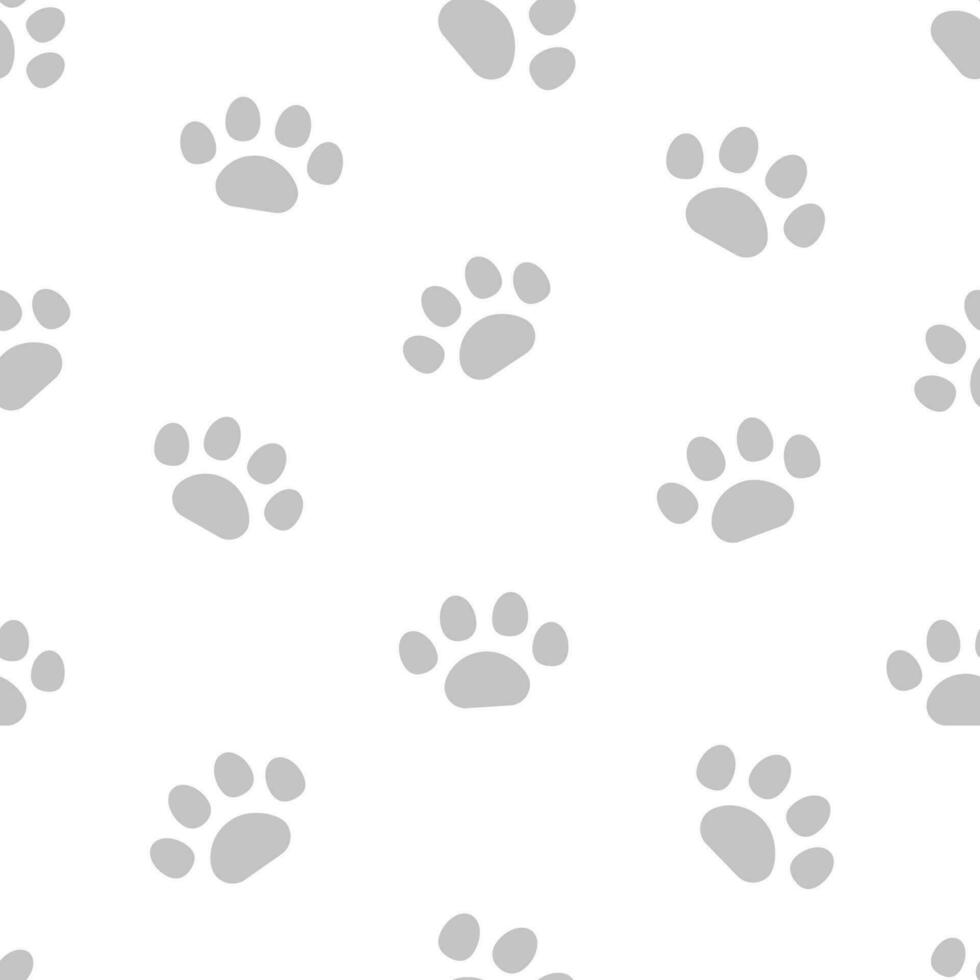 Cat paw seamless pattern background for wallpaper, poster, wrapping vector