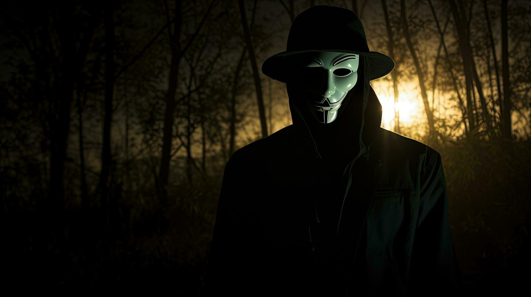unknown individual. silhouette concept photo