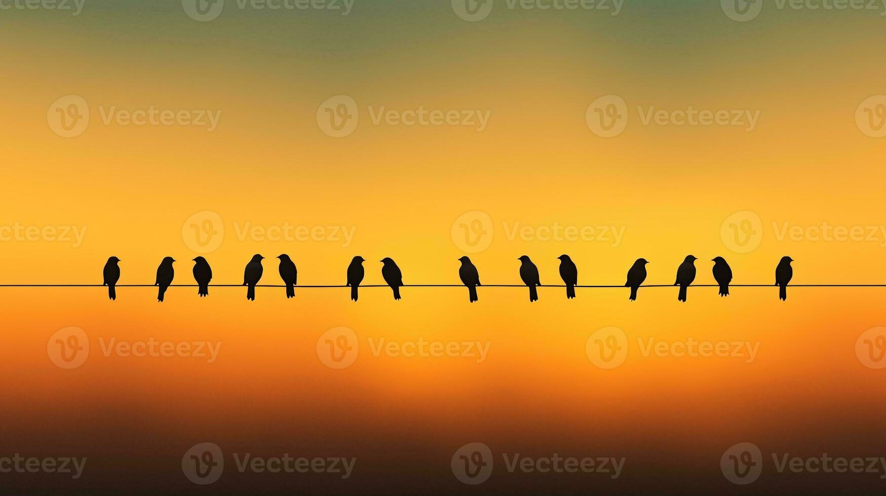 Ideal background for minimalist bird silhouette photography photo