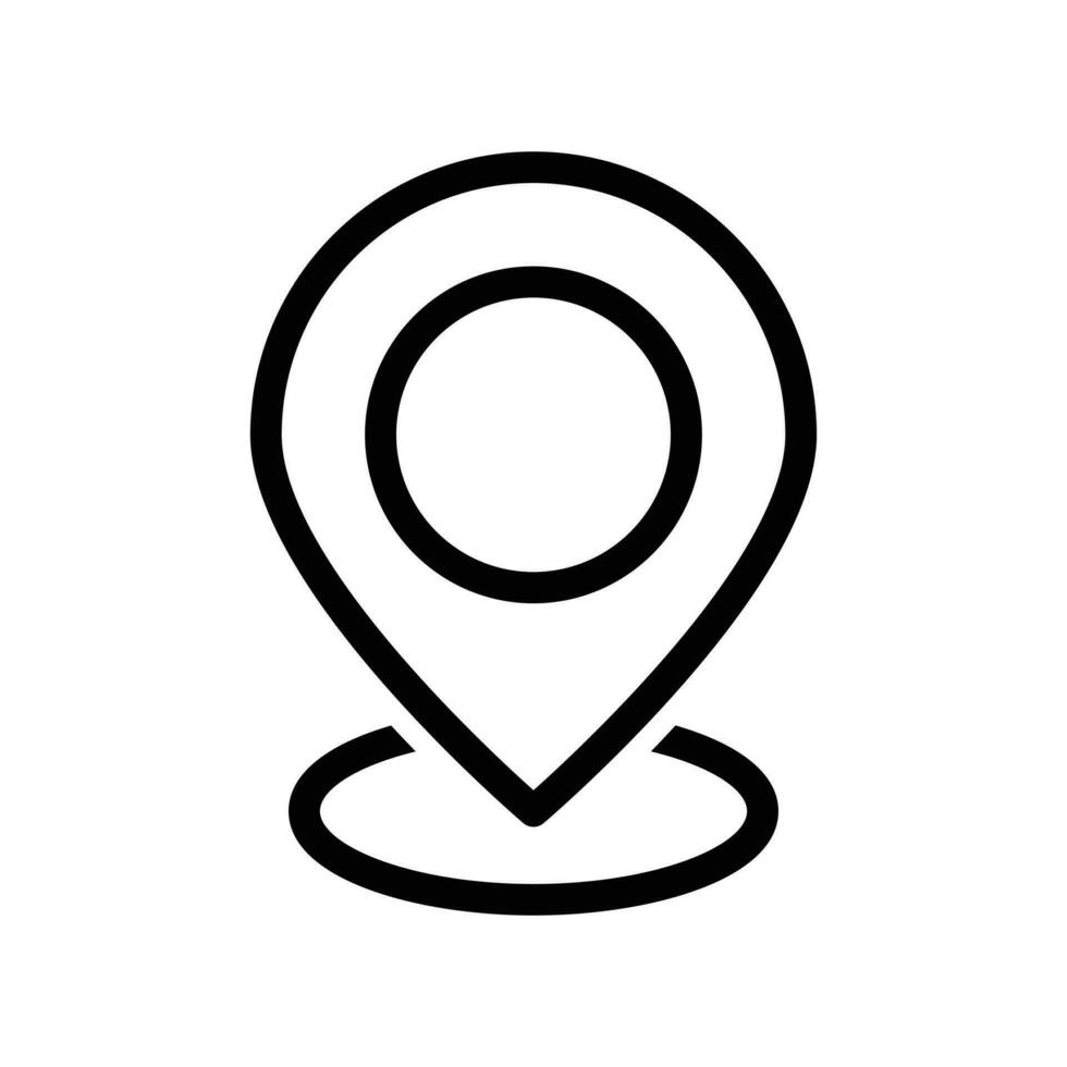 Location Pin Icon, Pin Pointer, Gps Icon, Navigation Symbol, Direction Sign, Road Map Position, Search And Find Related Signs, Your Position Detection Vector Illustration