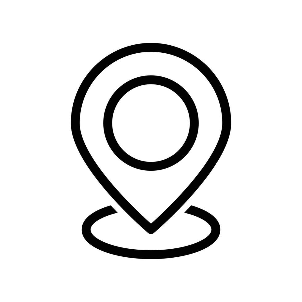 Location Pin Icon, Pin Pointer, Gps Icon, Navigation Symbol, Direction Sign, Road Map Position, Search And Find Related Signs, Your Position Detection Vector Illustration