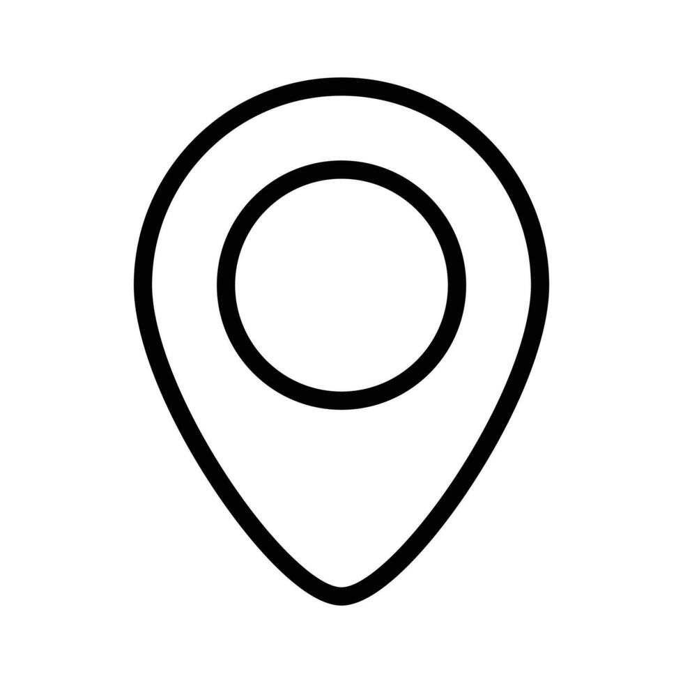 Location Pin Icon, Pin Pointer, Gps Icon, Navigation Symbol, Direction Sign, Road Map Position, Search And Find Related Signs, Your Position Detection Vector Illustration