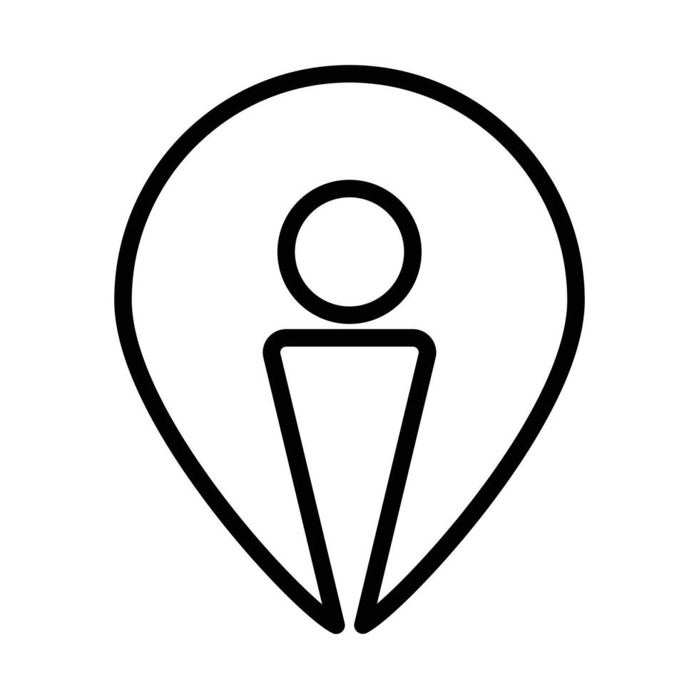 Location Pin Icon, Pin Pointer, Gps Icon, Navigation Symbol, Direction Sign, Road Map Position, Search And Find Related Signs, Your Position Detection Vector Illustration