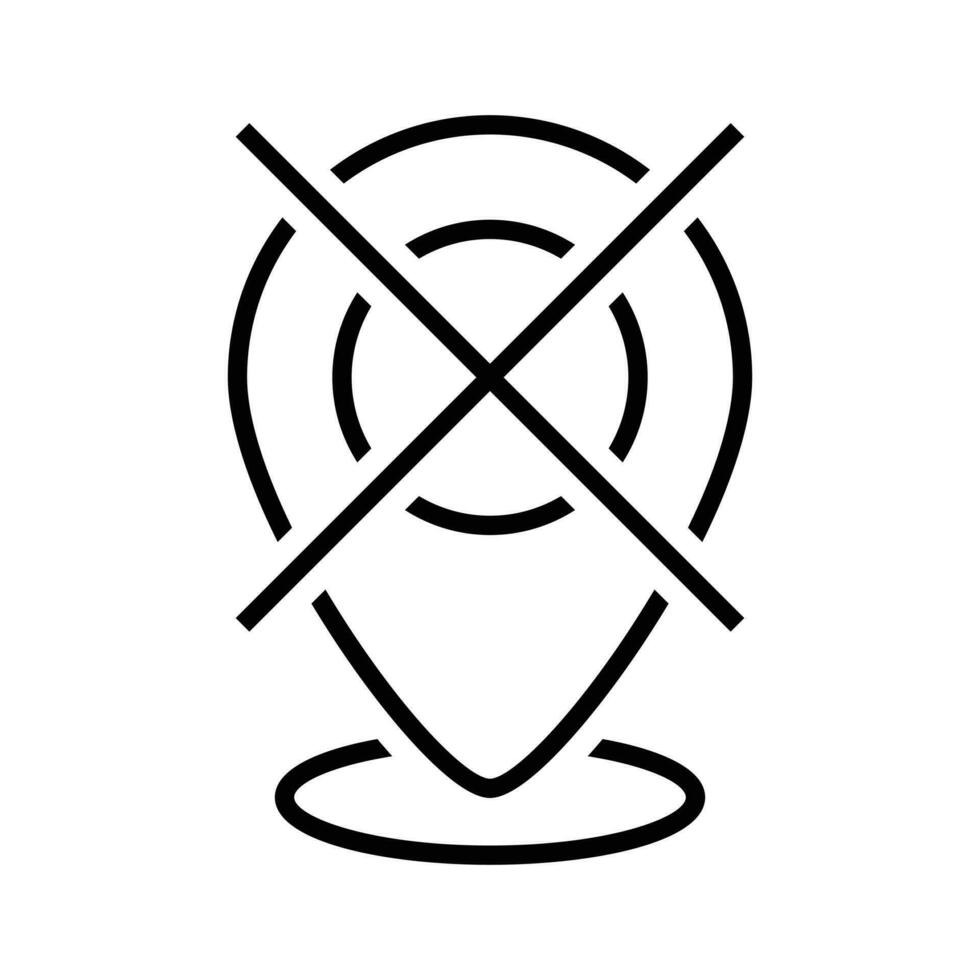 Location Pin Icon, Pin Pointer, Gps Icon, Navigation Symbol, Direction Sign, Road Map Position, Search And Find Related Signs, Your Position Detection Vector Illustration