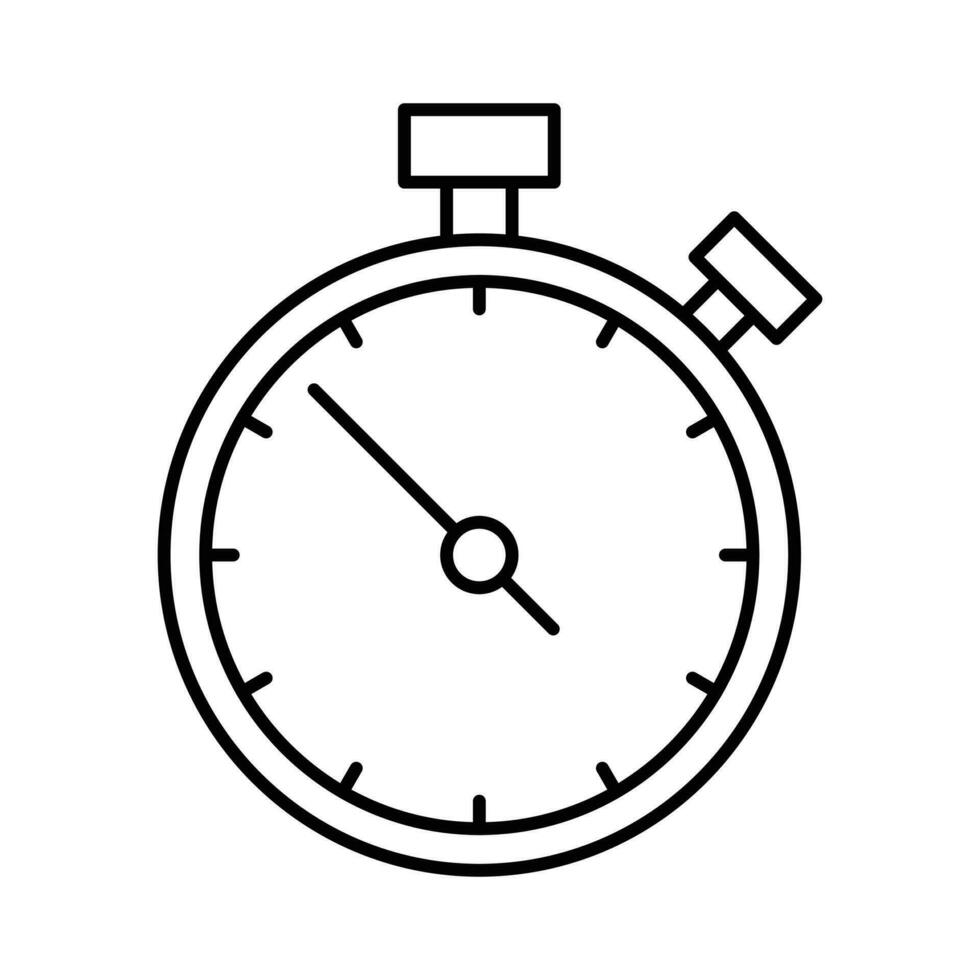 cara reloj vector departamento, reloj cara vector aislado, clásico y moderno negro pared reloj para ui ux diseño, presentación, sitio web y aplicaciones, oficina hora, fecha límite ilustración, calendario icono