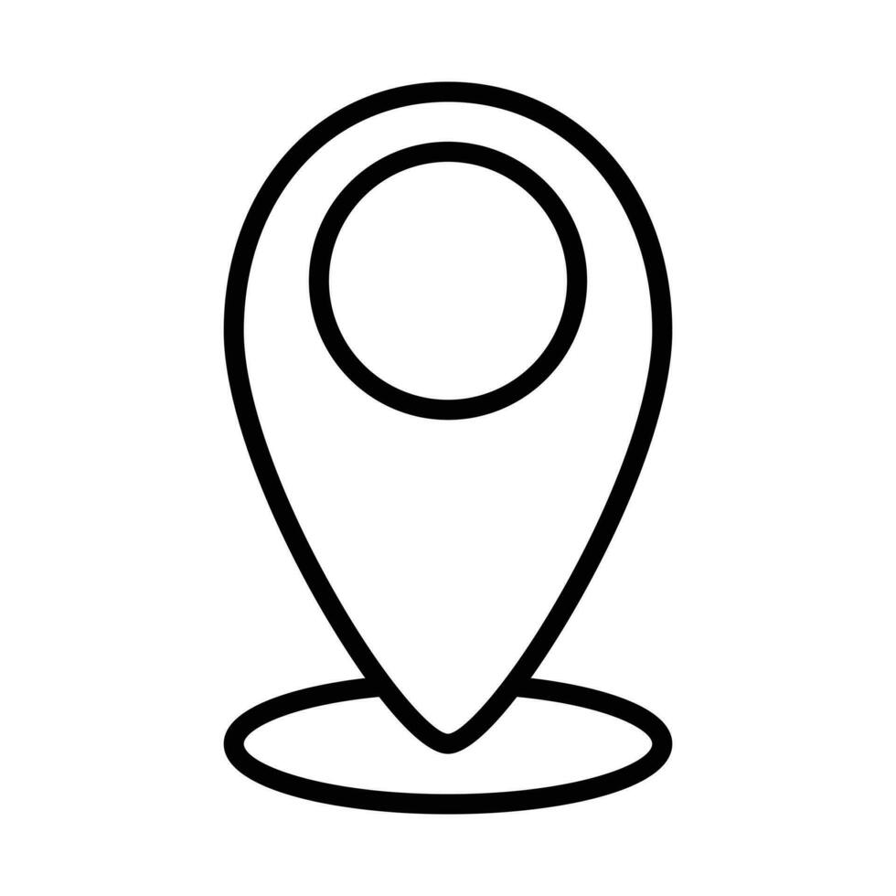 Location Pin Icon, Pin Pointer, Gps Icon, Navigation Symbol, Direction Sign, Road Map Position, Search And Find Related Signs, Your Position Detection Vector Illustration