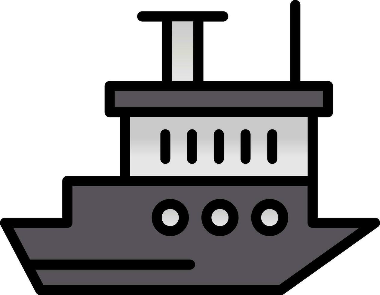 rompehielos Embarcacion vector icono diseño