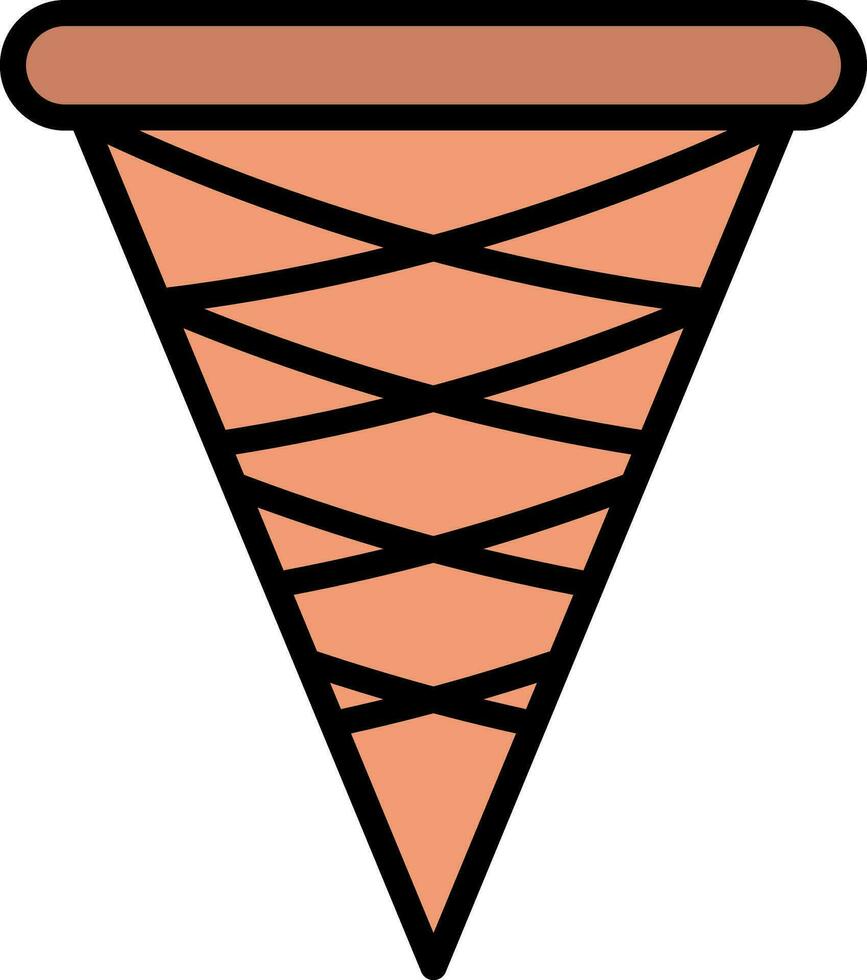 Ice cream cone Vector Icon Design