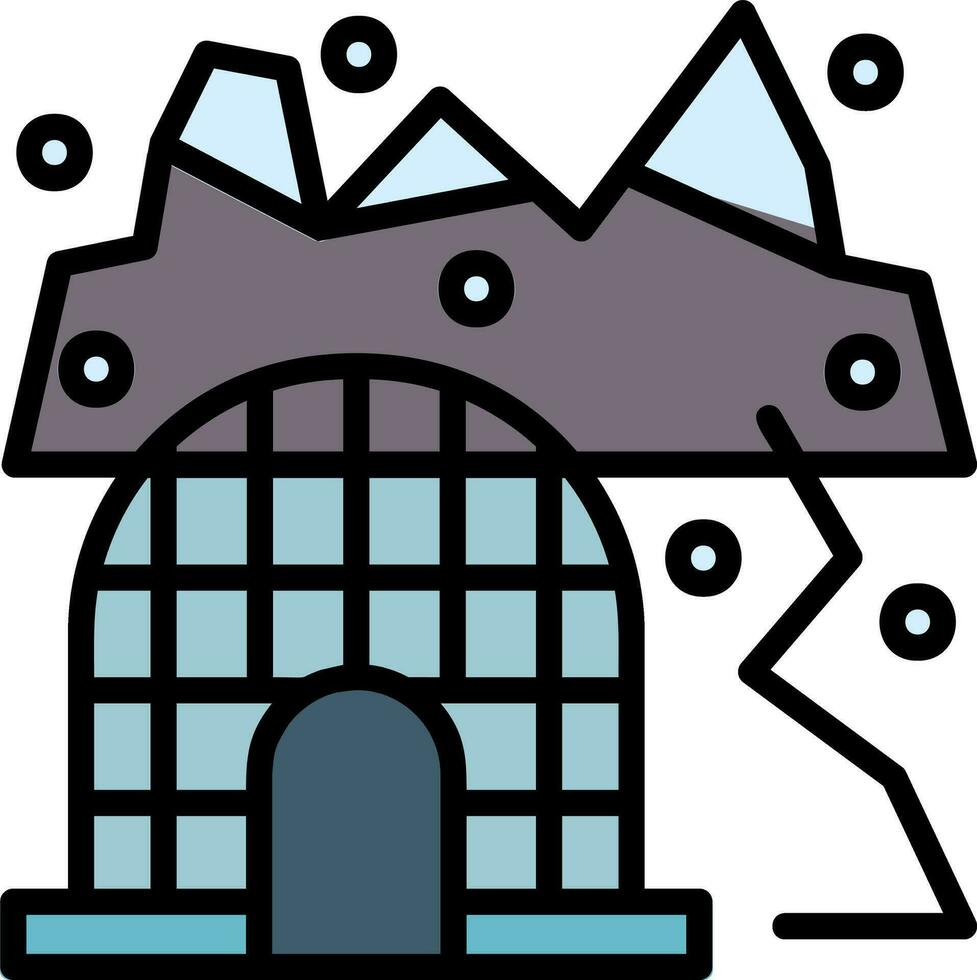 Arctic tundra Vector Icon Design