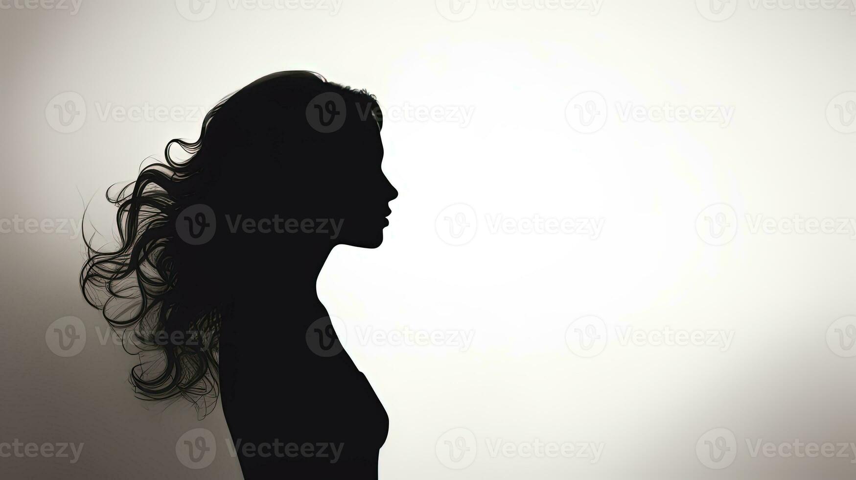 Design element female silhouette photo