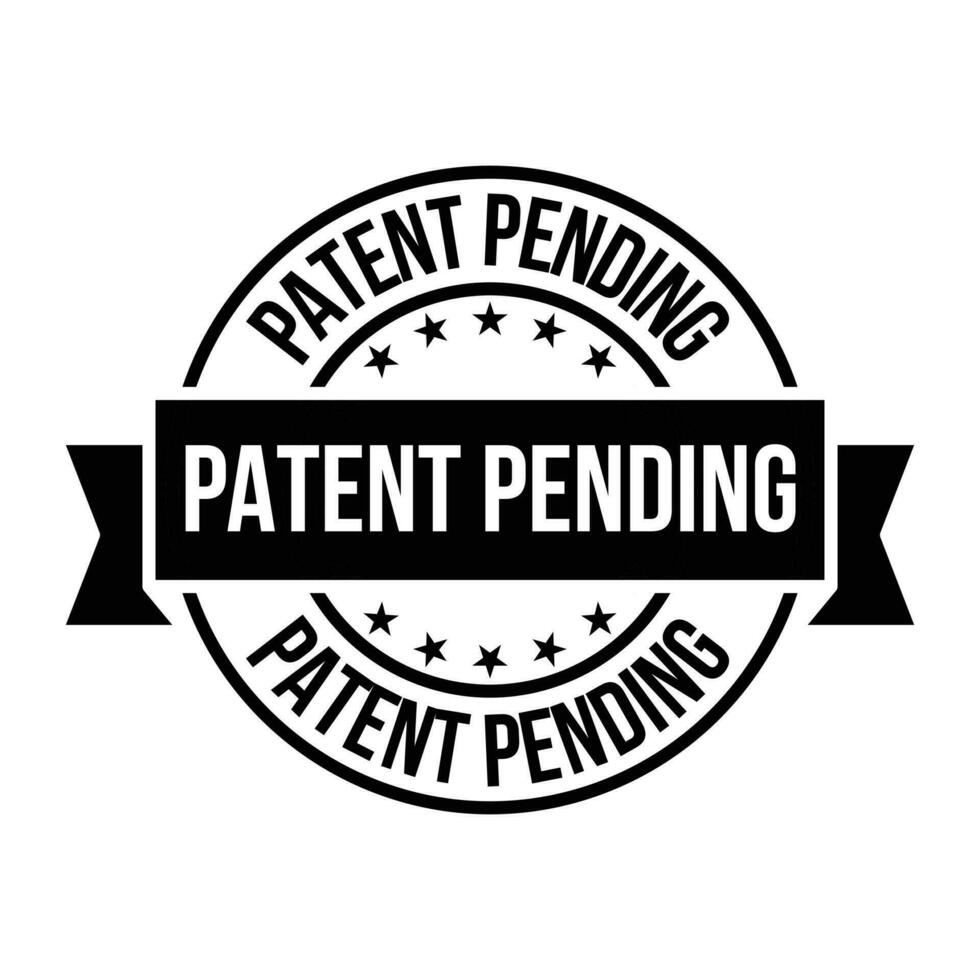 Patent Pending Badge, Rubber Stamp, Patented Pending Label, Pending
