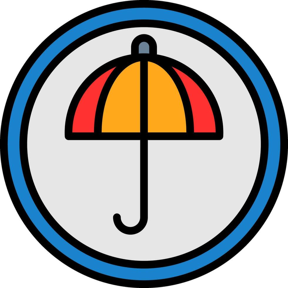 Umbrella Vector Icon Design