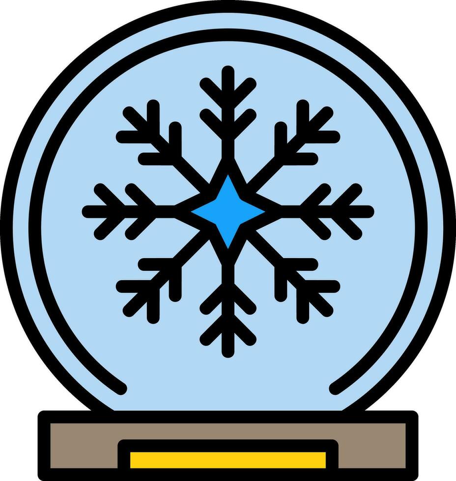Snow globe Vector Icon Design