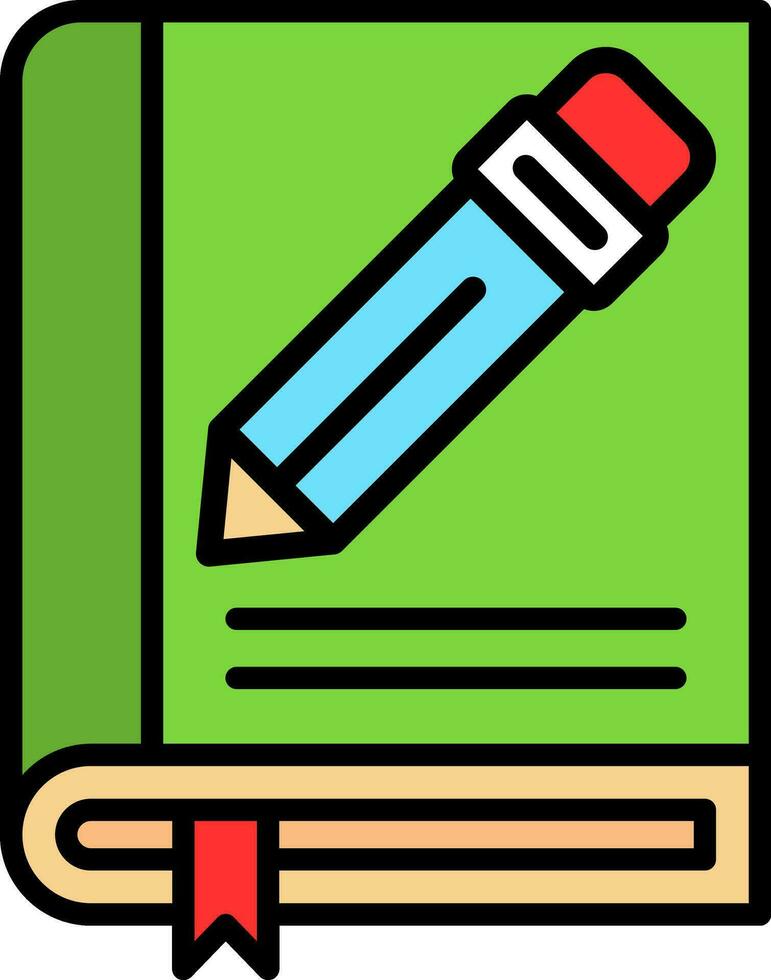 Sketchbook Vector Icon Design