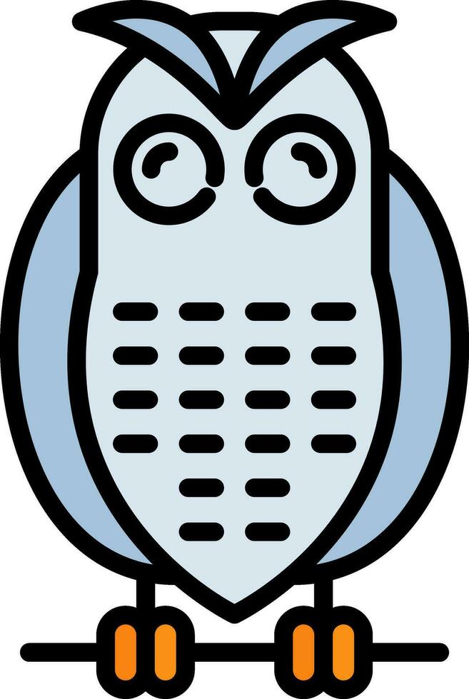 Snowy owl Vector Icon Design