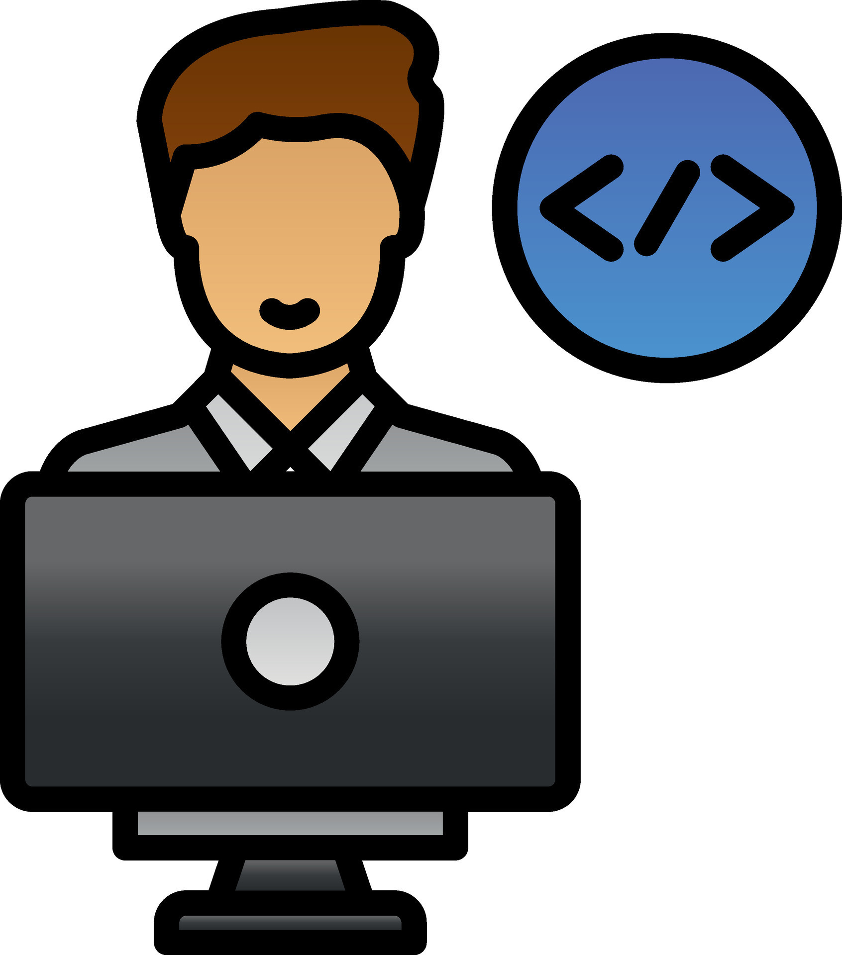 Programmer Vector Icon Design 27382057 Vector Art at Vecteezy