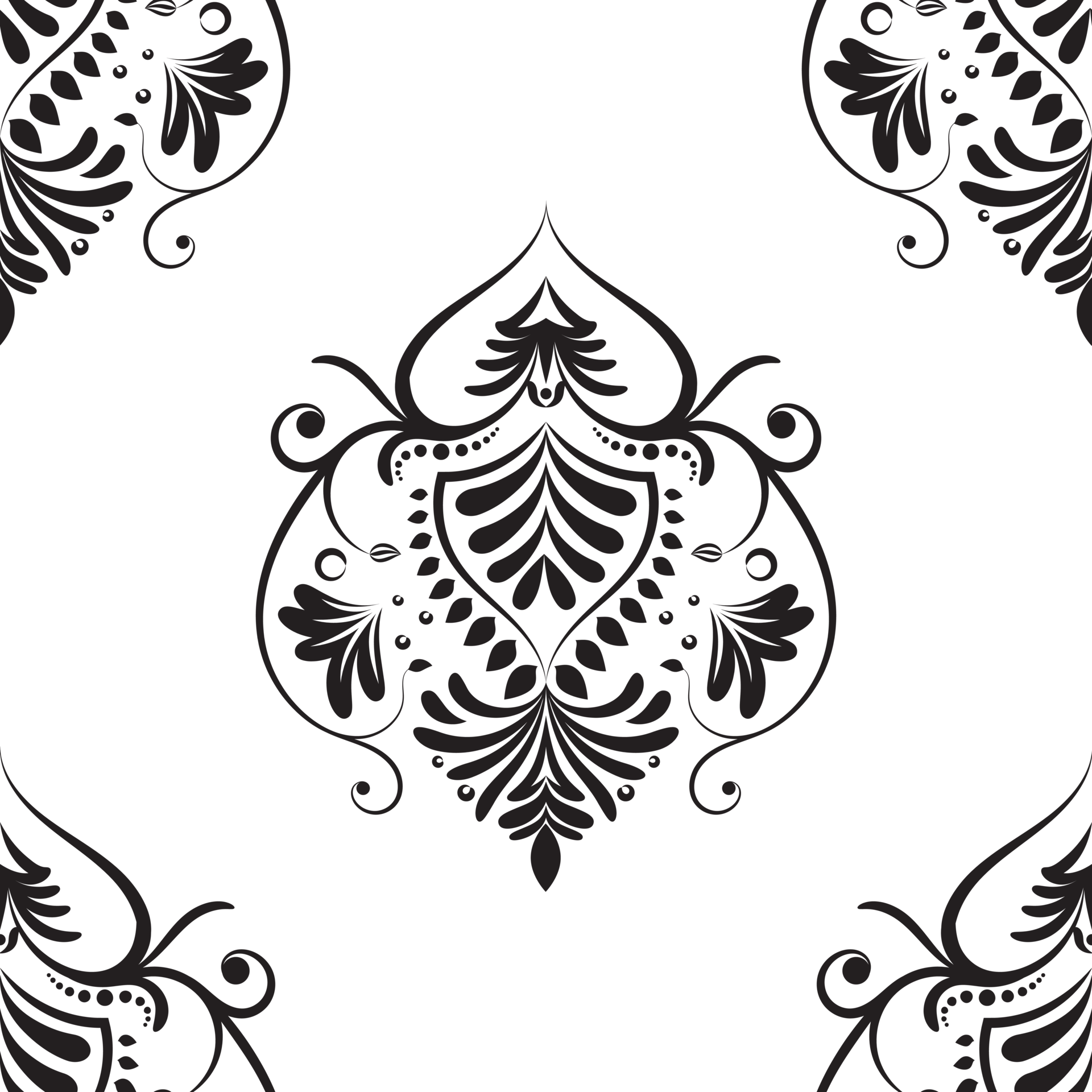 Damask pattern. Luxury wallpaper texture ornament decor. Baroque