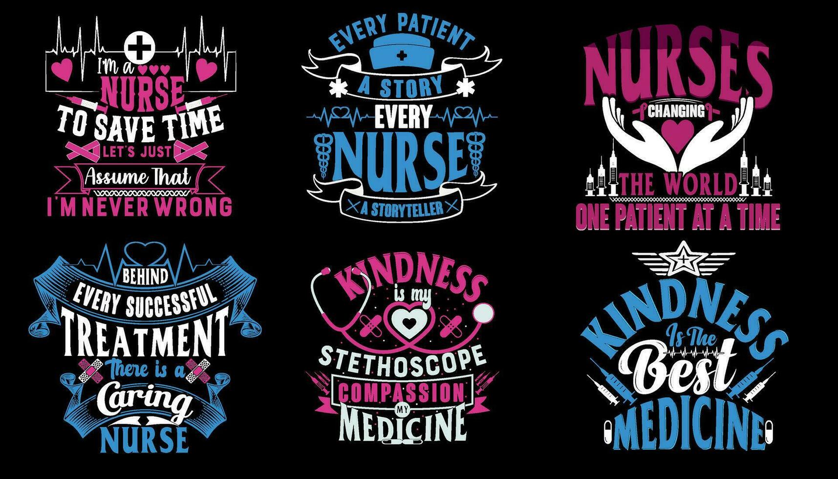 Nurse typography T shirt design ,nurse t shirt design bundle, nurse vector,nurse t shirt, print template vector