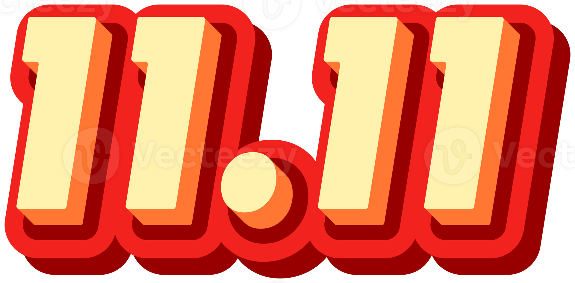 11.11 sale, Promotion label sale, alphabet 3d text effect, promotion discount label. png
