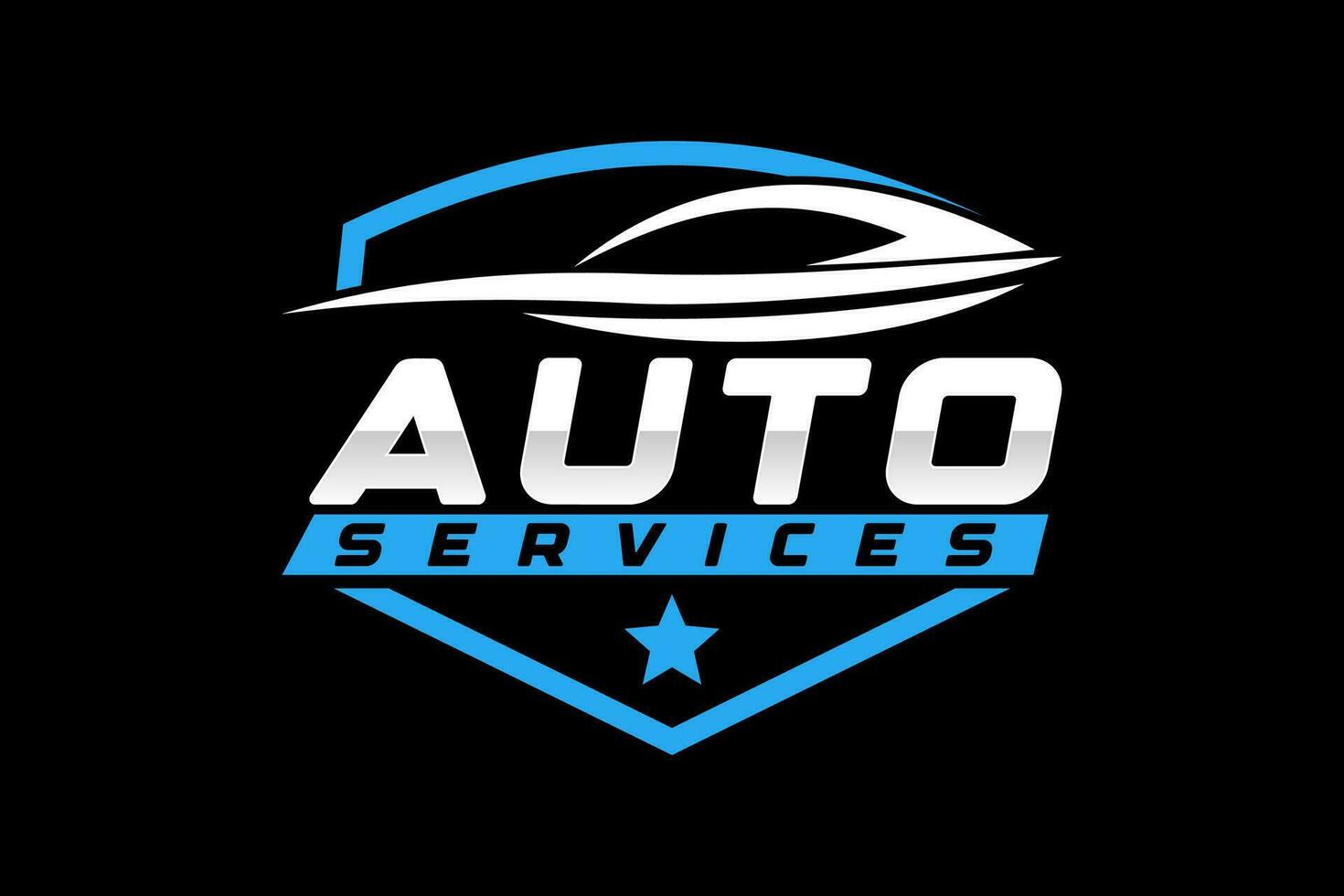 auto estilo coche logo diseño con concepto Deportes vehículo icono silueta vector