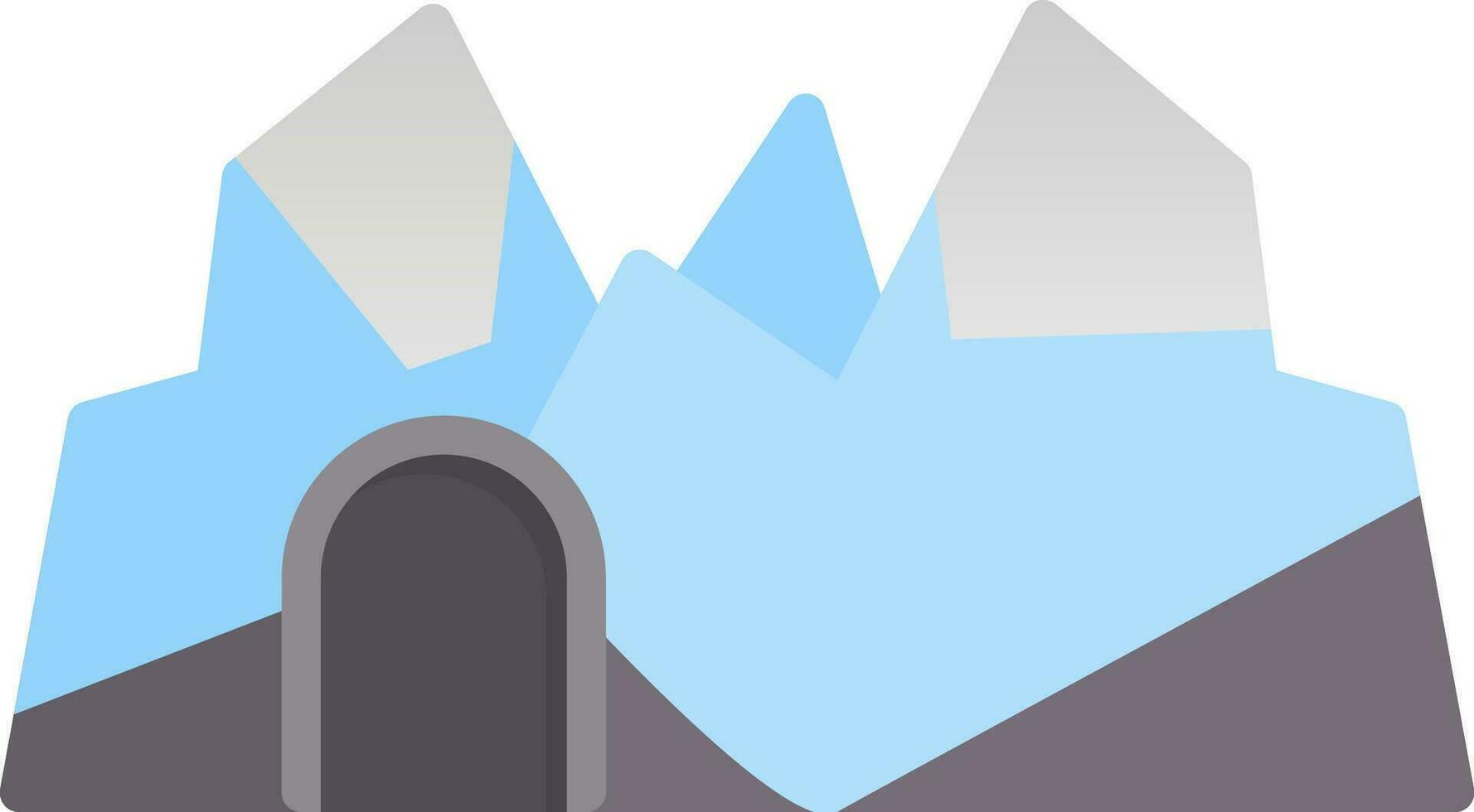 Ice cave Vector Icon Design